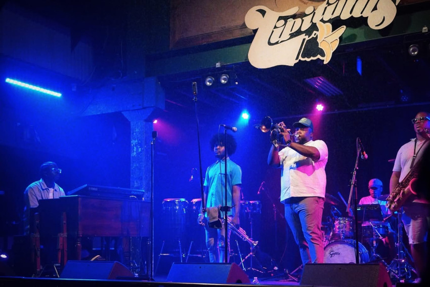 C Hosey Productions performing on stage at Tipitina's